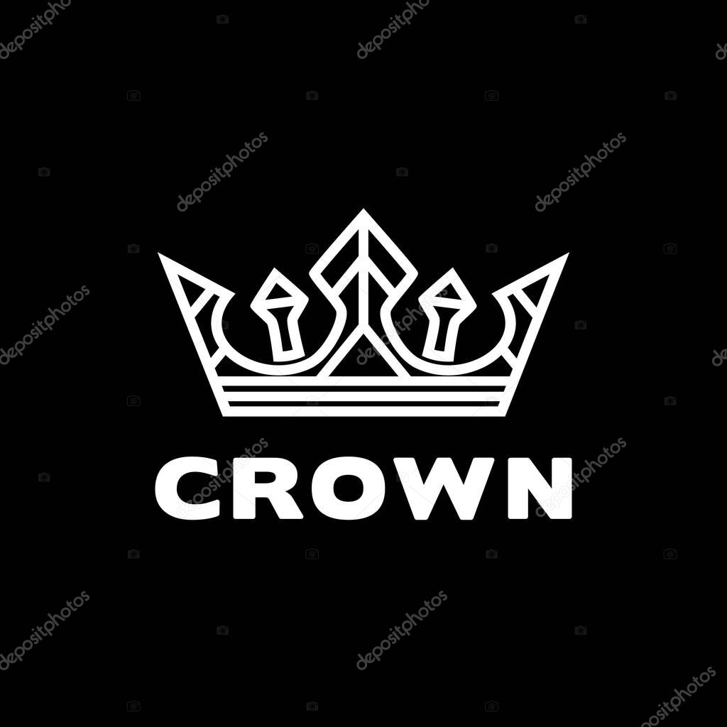 Royal King Crown Elegant Luxury Simple logo design