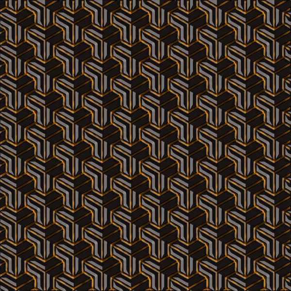 3d golden patti tiles on background. material geometry high quality seamless realistic texture