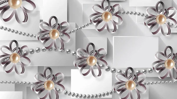 Wallpaper Design Jewelry Flower Background — Stock Photo, Image