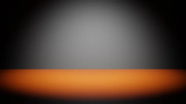 Dark Space Presentation Products Models Frontal Light Orange Floor — Zdjęcie stockowe