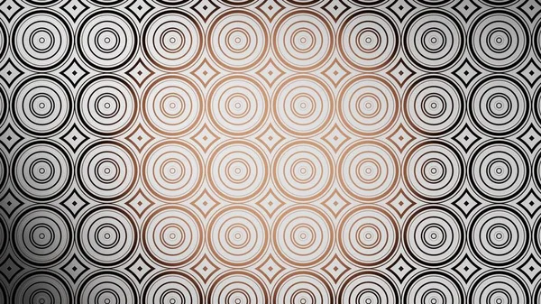 Circles pattern. Mosaic of circles for a wall. Wallpaper with circular and square shapes. Abstract and geometric black and brown color background. Wall decoration with circles and geometric shapes.