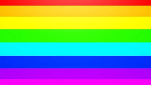 Rendering Pattern Horizontal Lines Rainbow Colors Flag Lgtb Movement High — Φωτογραφία Αρχείου