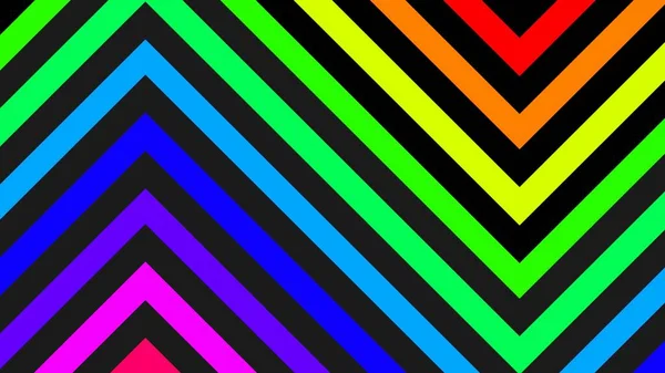 Renderings Background Rainbow Colors Black Lines Forming Triangular Pattern Triangular — Photo