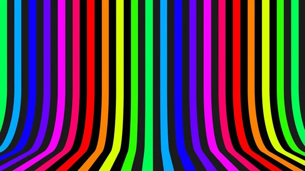 Renderings Room Formed Floor Wall Pattern Vertical Lines Colors Rainbow — 스톡 사진