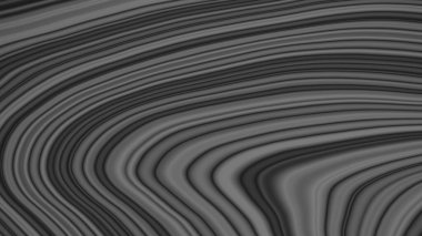 3D rendering. Texture with gray curves and irregular shapes. Gray liquid with curved lines. Gray paint mixing. Curved black and gray lines. Curvy waves mixing irregularly.