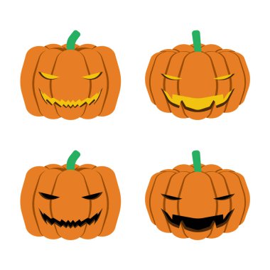 Korkunç Cadılar Bayramı Balkabağı Gülen Surat