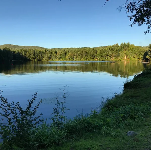 湖のある美しい風景 — ストック写真