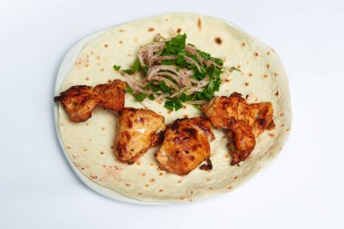 Traditional Azerbaijani national chicken kebab