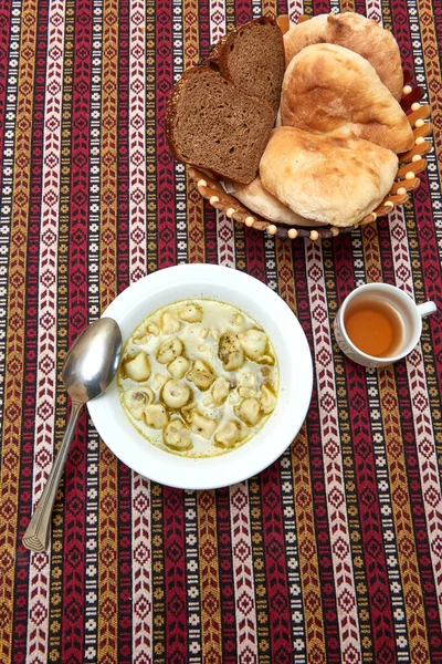Alimentos Nacionales Azerbaiyanos Llamados Dushpere — Foto de Stock