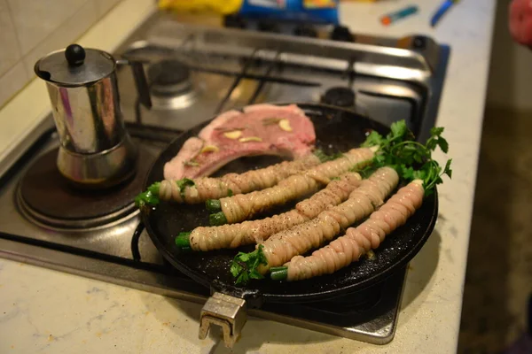 Nur Auf Sizilien Kann Man Dieses Gourmetgericht Sehen — Stockfoto