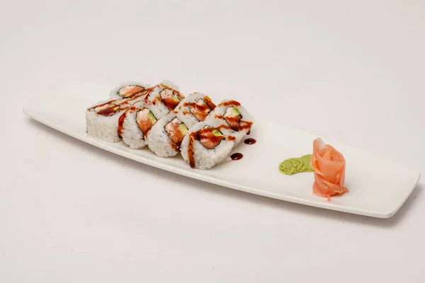 Japanes Sushi Este Vasabi Estúdio Tiro — Fotografia de Stock