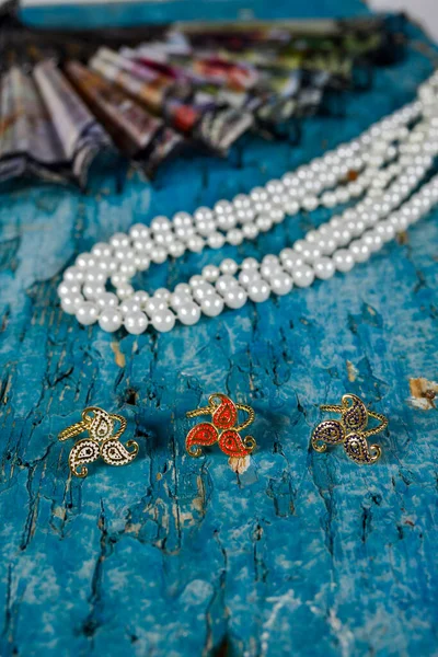 Buta Muster Schmuckring Aserbaidschan National Pattern Antique National Treasure — Stockfoto