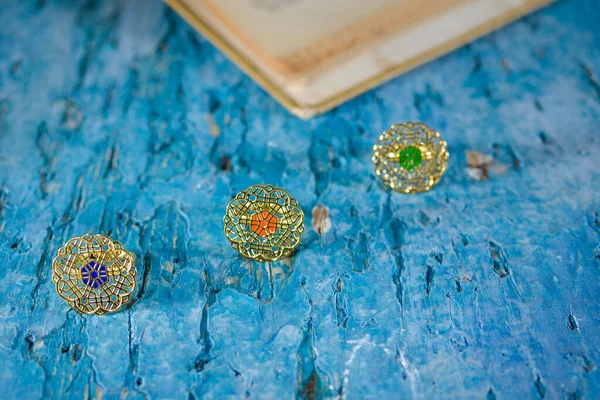 Pattern Jewelry Ring Azerbaijan National Pattern Antique National Treasure