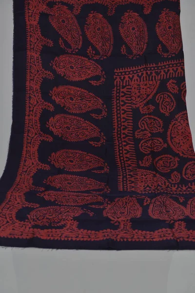 Azerbaijani national national silk scarf called Kelagayi of different colors and national patterns