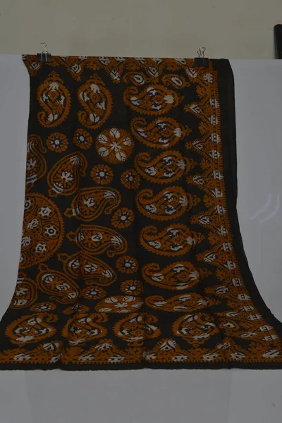 Azerbaijani National National Silk Scarf Called Kelagayi Different Colors National — Stock Fotó