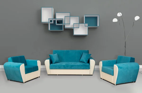 Upholstered Furniture Living Room Hallway Comfort Comfort — Foto Stock