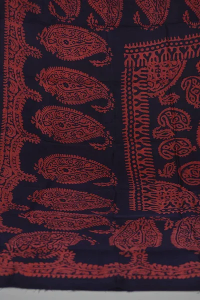 Azerbaijani national silk scarf called Kelagayi red color and national patterns