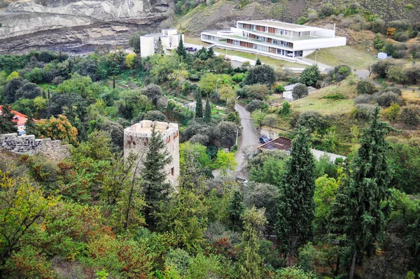 Old City Georgia Tbilisi Top Mountain Beautiful View City Opens — 图库照片