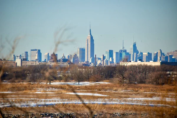 Panorama View New York View Manhattan — Fotografia de Stock