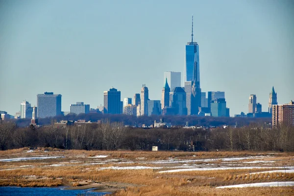 Panorama View New York View Manhattan — Fotografia de Stock