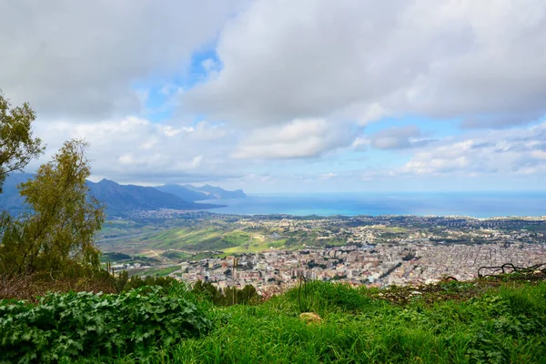 Gorgeous Italy Island Sicily City Alcamo Beautiful Panorama Views — Fotografia de Stock