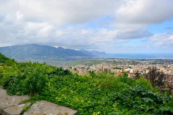 Gorgeous Italy Island Sicily City Alcamo Beautiful Panorama Views — Stok fotoğraf