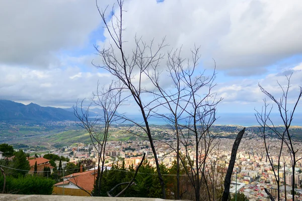 Gorgeous Italy Island Sicily City Alcamo Beautiful Panorama Views — Fotografia de Stock