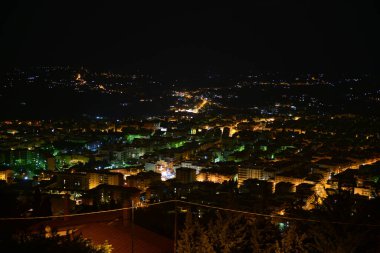 Gorgeous Italy island sicily city Alcamo beautiful views panorama night shot