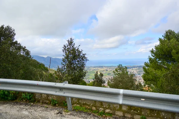 Gorgeous Italy Island Sicily City Alcamo Beautiful Panorama Views — 图库照片