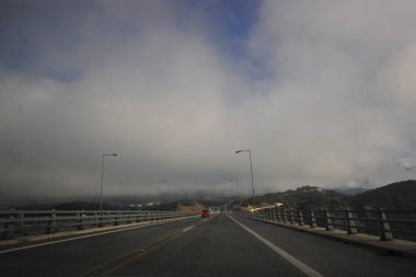 peaks of the snowy mountains in Greece