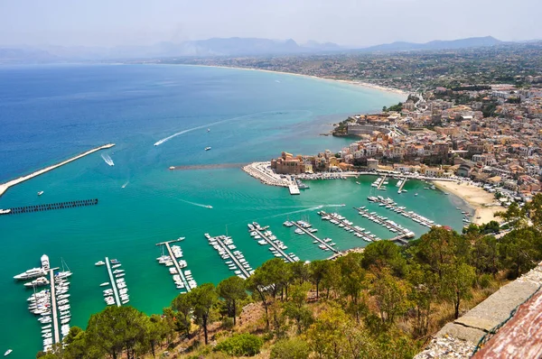 Sicily Magnificent Italy Bay View Yacht Club Castello Mare Alcamo — Fotografia de Stock