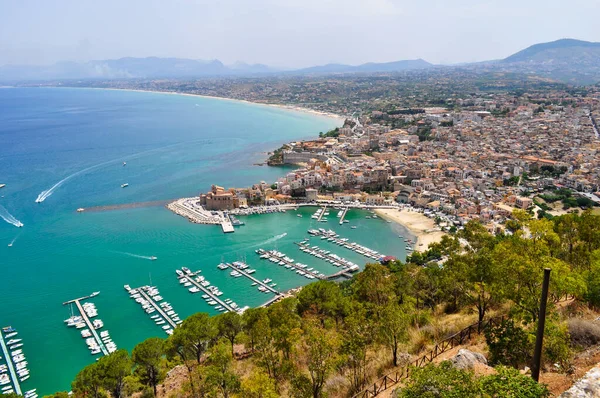 Sicily Magnificent Italy Bay View Yacht Club Castello Mare Alcamo — Fotografia de Stock