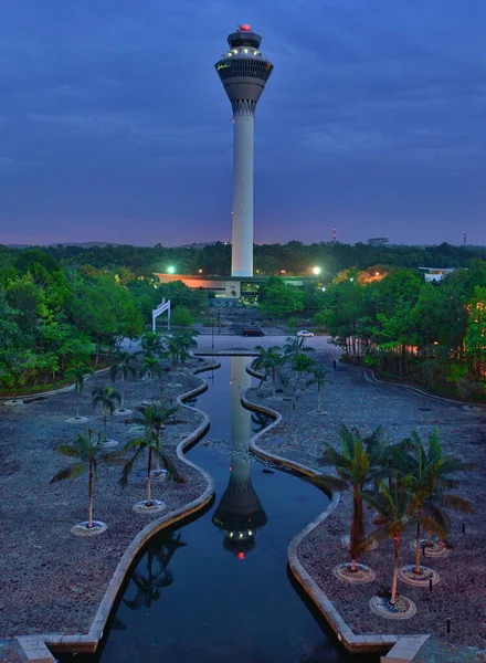 Malaysia airport control tower commanding Kuala Lumpur