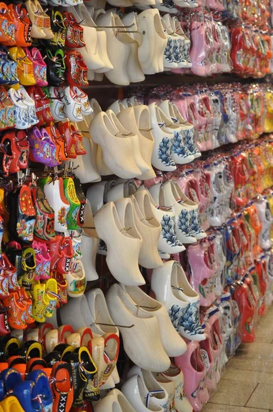 Retro national slippers shoes made of wood traditional shoes of the Netherlands Amsterdam