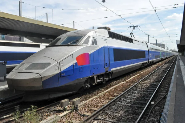 High Speed Trains Europe Central Railway Station France Paris —  Fotos de Stock