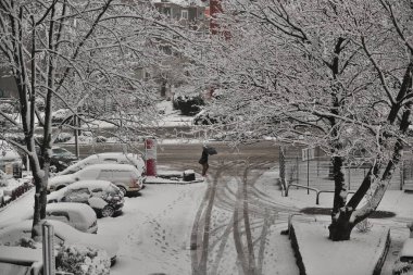 Germany winter snow in Dortmund