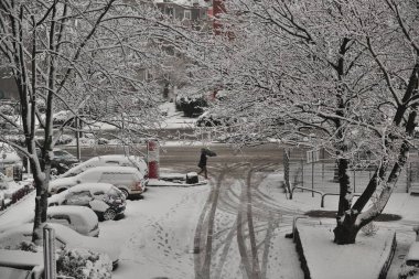 Germany winter snow in Dortmund