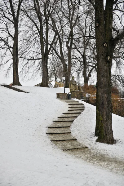 Sweden winter snow in Stockholm