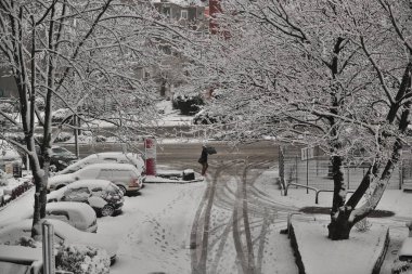 Germany winter snow in Dortmund