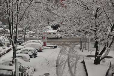 Germany winter snow in Dortmund
