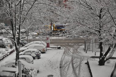Germany winter snow in Dortmund