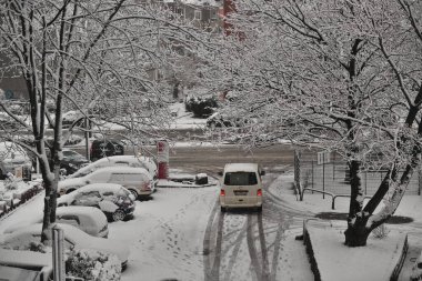 Germany winter snow in Dortmund