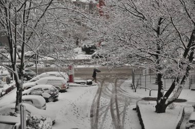 Germany winter snow in Dortmund