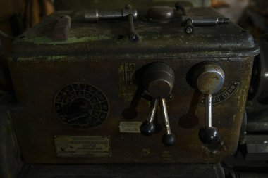 weapons workshop working environment lathe of the times of the USSR