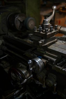 weapons workshop working environment lathe of the times of the USSR