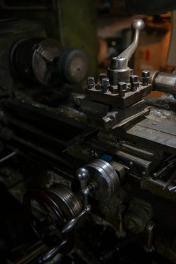 weapons workshop working environment lathe of the times of the USSR