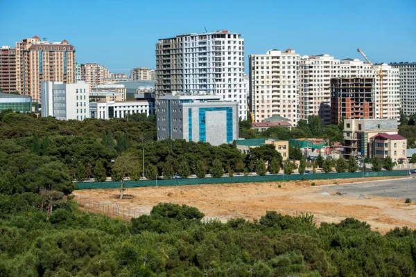 Panoramic Views City Baku Vicinity Ganjlik Stadium Named Tofig Bakhramov — Zdjęcie stockowe