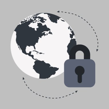 sanat simgesi dünya güvenlik ve güvenlik sembolü