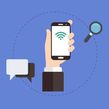 Çevrimiçi ağ hizmetinin resim simgesi