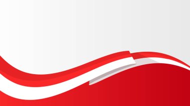 Endonezya bayrak kırmızı ve beyaz vektör harf uzayının soyut arkaplan gradyan bağımsızlık günü modern manzara çizgisi